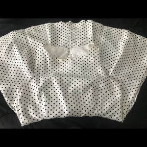 White polka dot dress
